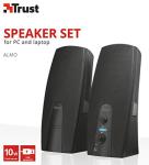 Almo 2.0 PC Speaker Set - Clear Sound, Black