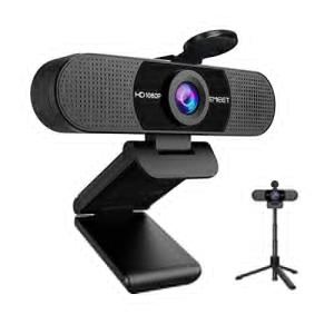 EMEET C960 Webcam: 1080p, Tripod, Microphone, Privacy Cover