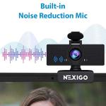 Enhanced NexiGo N60 Webcam for Gaming Laptops