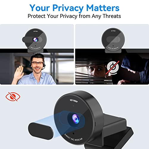 Ultra Compact 1080P USB Webcam with Privacy Cover