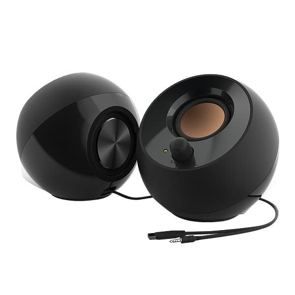 USB-Powered Desktop Speakers for Gaming Laptops - Black