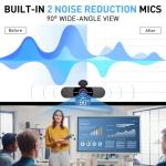 EMEET C960 Webcam: 1080p, Mic, Privacy Cover