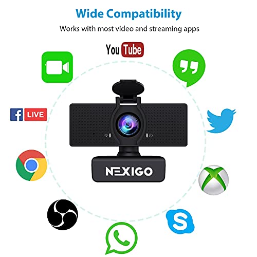 Enhanced NexiGo N60 Webcam for Gaming Laptops