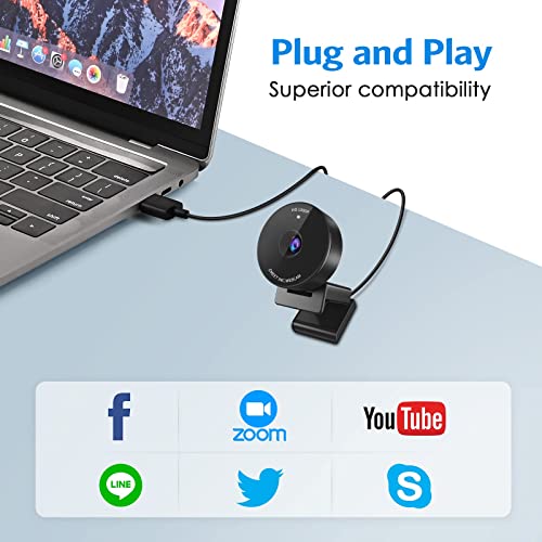 Ultra Compact 1080P USB Webcam with Privacy Cover