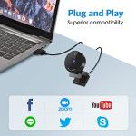 Ultra Compact 1080P Webcam with Microphone & Privacy Cover