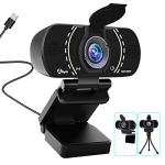 Akyta 1080p Webcam with Microphone and Tripod