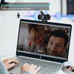 Akyta 1080p Webcam with Microphone and Tripod