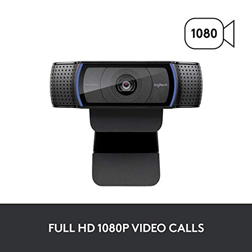 Logitech HD Pro Webcam C920, 1080p Wide-View Video