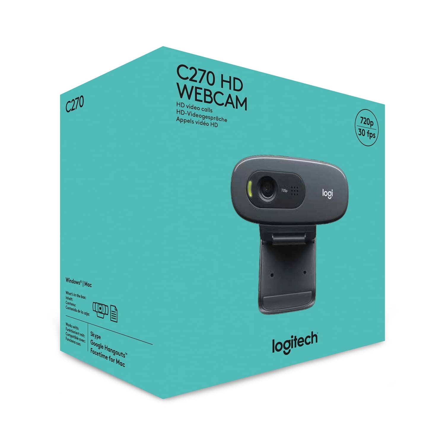 Logitech C270 HD Webcam for Noise-Free Video Calls