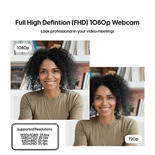 Compact Black Gaming Laptop Webcam with Dual Microphone