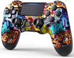Wireless PS4/Pro/Slim/PC Gaming Controller with Graffiti Design