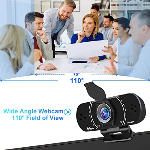 Akyta 1080p Webcam with Microphone and Tripod