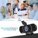 Akyta 1080p Webcam with Microphone and Tripod