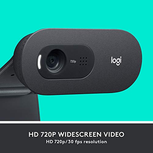 Logitech C505 Webcam - HD USB Camera for Gaming Laptops