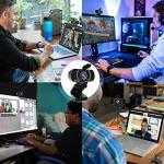 Akyta 1080p Webcam with Microphone and Tripod