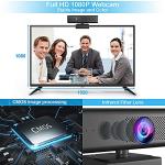 1080P Computer Camera with Built-in Microphones and Speaker