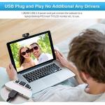 1080p Webcam with Microphone, Wide Angle & Privacy Cover