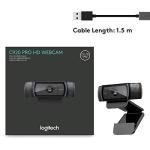 Logitech HD Pro Webcam C920, 1080p Wide-View Video