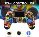 Wireless PS4/Pro/Slim/PC Gaming Controller with Graffiti Design