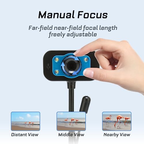 High Definition USB Webcam with LED Fill Light