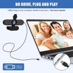 1080p HD Webcam with Microphone for Gaming Laptops