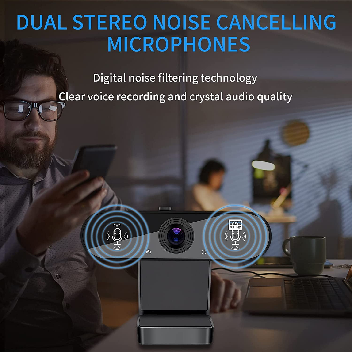 1080p HD Webcam with Microphone for Gaming Laptops