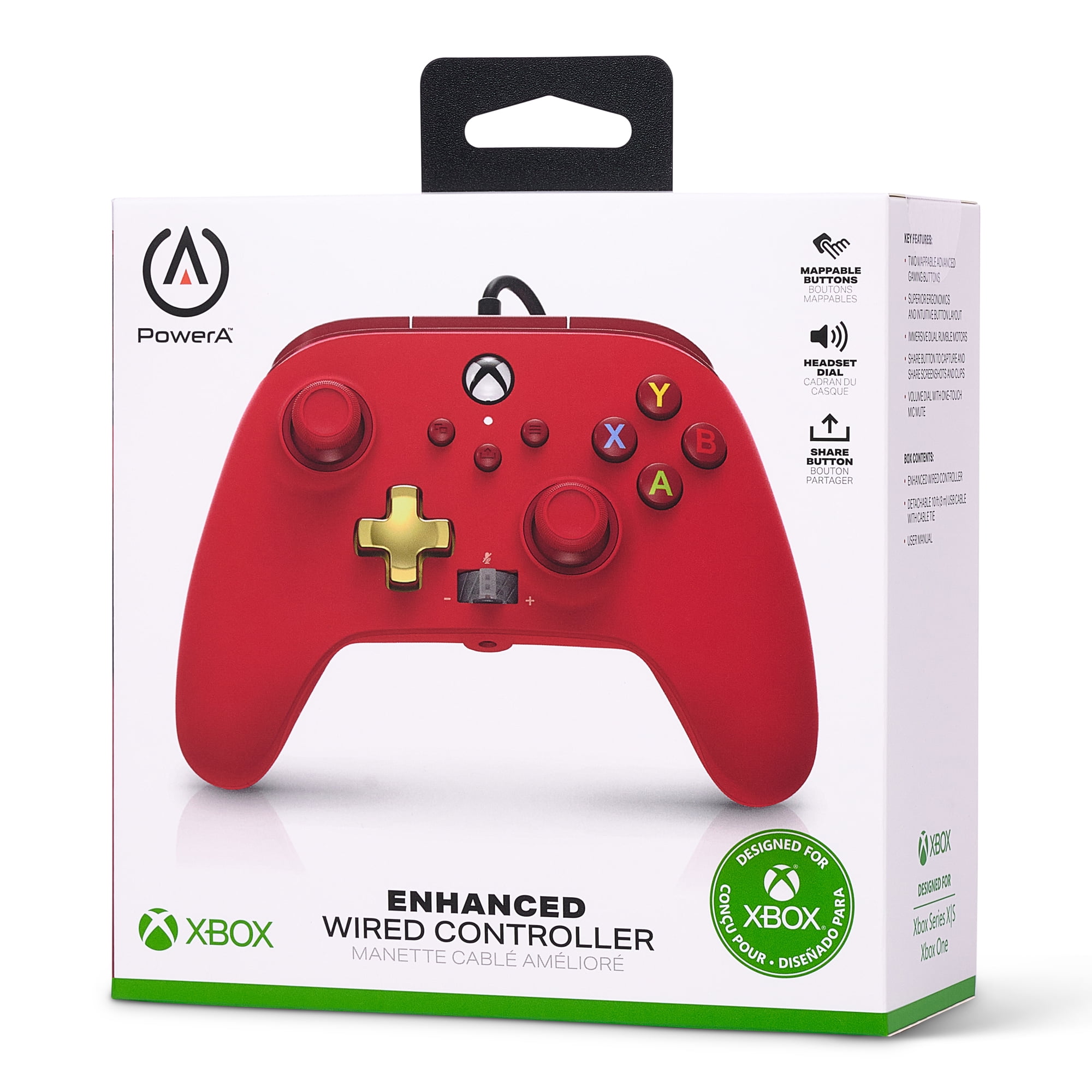 Xbox Series X|S Red Wired Controller - PowerA