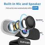 High-Quality HD Webcam with Microphone for Gaming Laptops