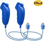 LUXMO 2-Pack Nunchuck Controller for Wii & Wii U