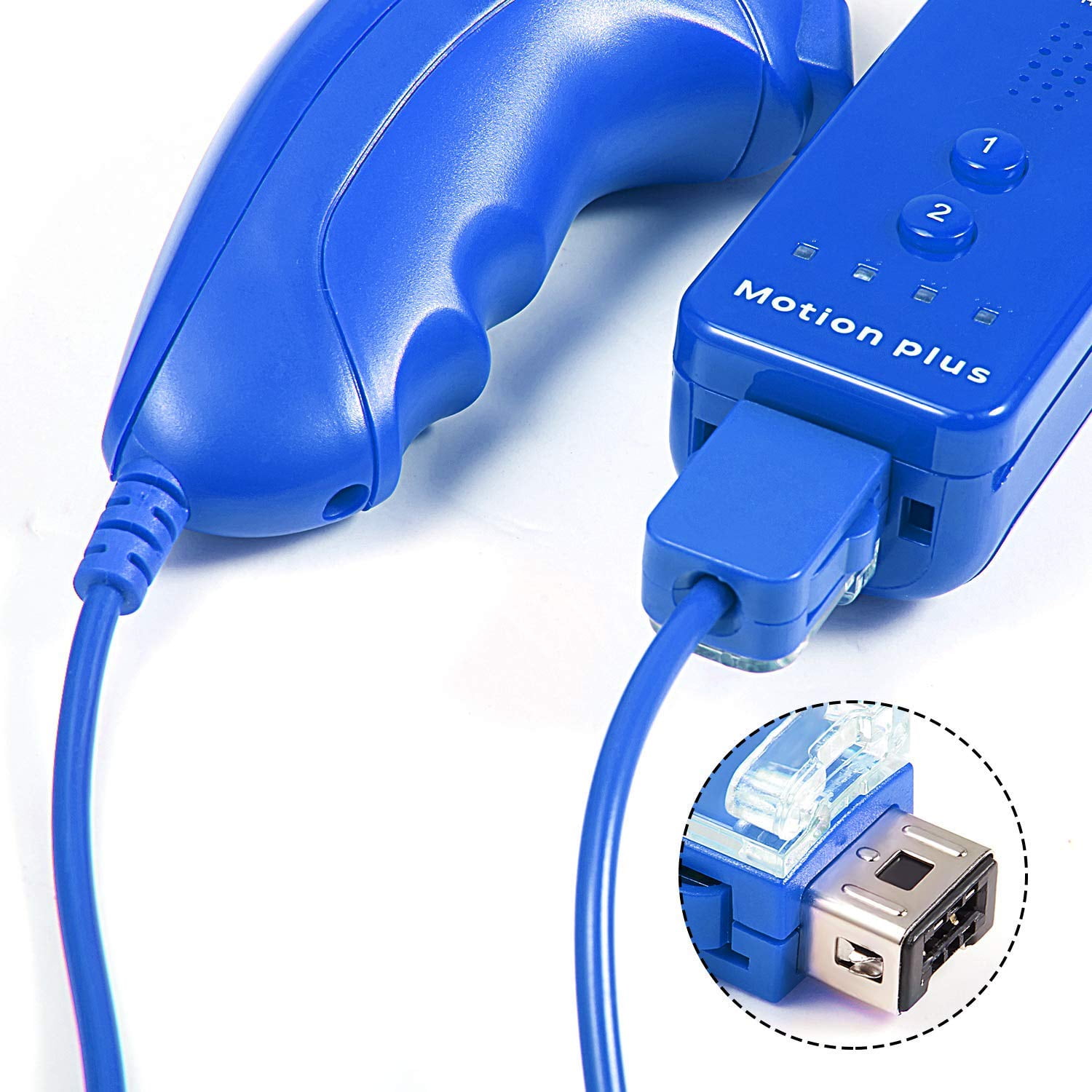 LUXMO 2-Pack Nunchuck Controller for Wii & Wii U