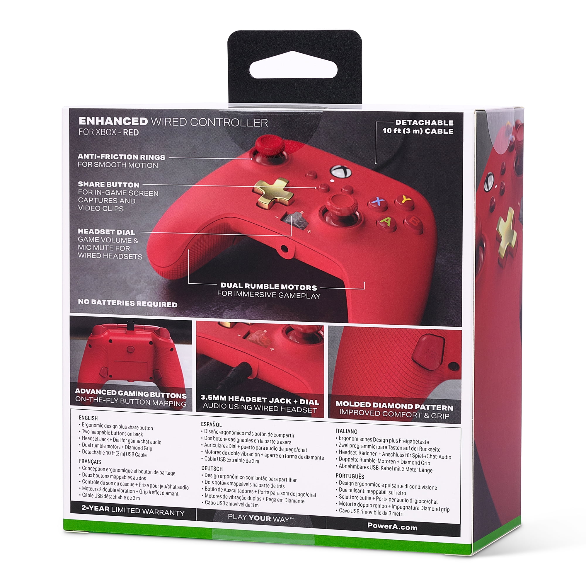 Xbox Series X|S Red Wired Controller - PowerA