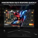 CRUA 27" 180HZ Curved Gaming Monitor, Full HD