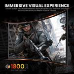 CRUA 27" 180HZ Curved Gaming Monitor, Full HD