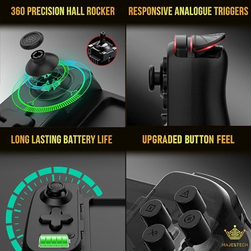 Majestech D6 Wireless Gamepad for iPhone/Android Gaming