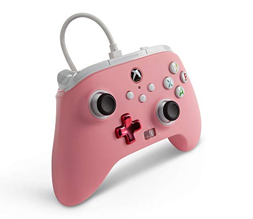 Pink PowerA Enhanced Xbox Wired Controller - Inline