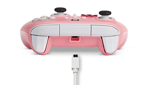 Pink PowerA Enhanced Xbox Wired Controller - Inline