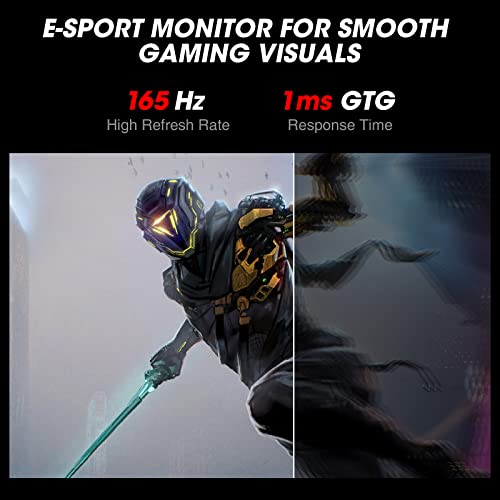 KOORUI Gaming Laptop - 24", HDMI, 165Hz, 1080p