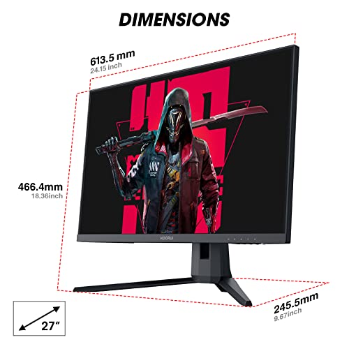KOORUI 27E1QA 27" QHD Gaming Monitor 144Hz