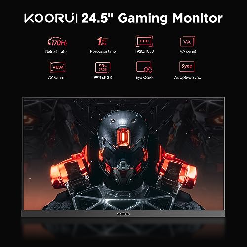 24.5" FHD Gaming Monitor, 1920 x 1080, 1ms