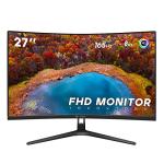CRUA 27" Curved Gaming Monitor, Full HD 1080P