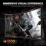 CRUA 27" Curved Gaming Monitor, Full HD 1080P