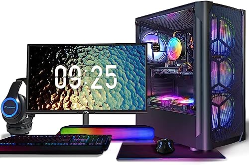 STGAubron Gaming Laptop with 24" FHD Monitor - Core I7, RX 580