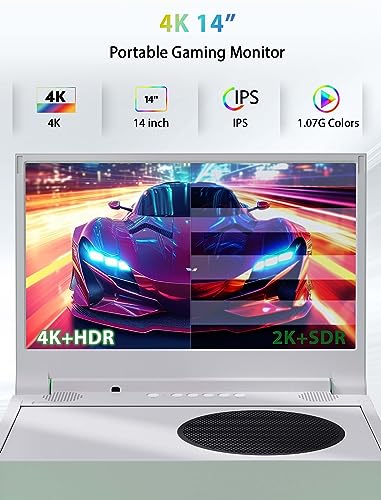 DEPGI 14" 4K Portable Gaming Monitor, IPS