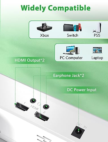 DEPGI 14" 4K Portable Gaming Monitor, IPS