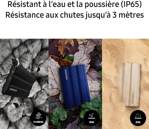 Samsung T7 Shield Portable SSD 1 TB - USB 3.2 Gen.2 External SSD Black (MU-PE1T0S/EU)