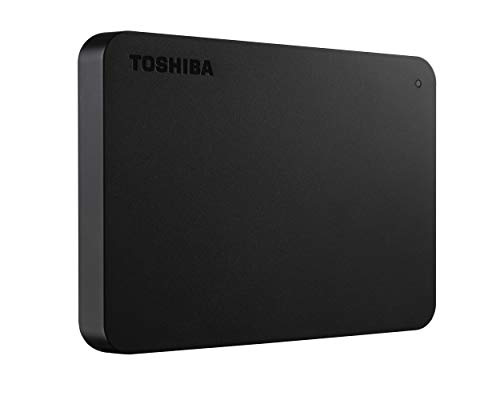 Toshiba Portable External Hard Drive, 2TB, USB 3.2, Black