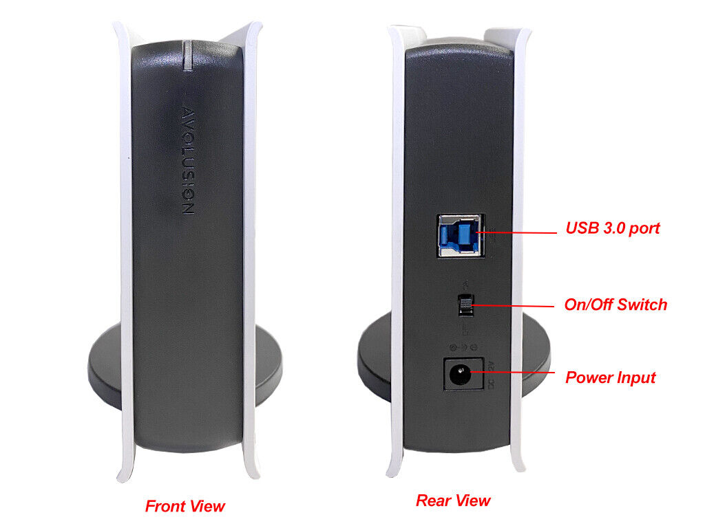 Avolusion PRO-5X 8TB USB 3.0 External Gaming Hard Drive for PS5 Game Console