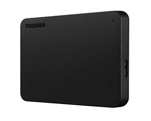 Toshiba Portable External Hard Drive, 2TB, USB 3.2, Black