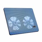 Laptop Cooling Pad: Double Fan High-performance Cooling, 2 USB Ports, Blue