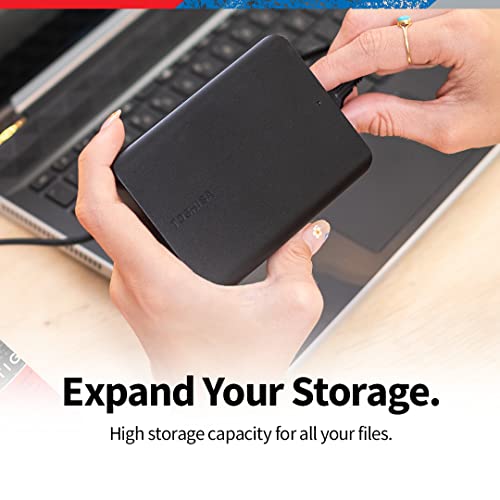 Toshiba Portable External Hard Drive Canvio Basics USB, Black - 1TB, 2TB, 4TB